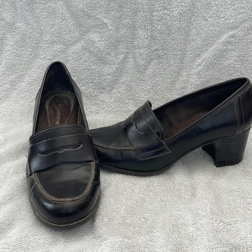 Dark brown penny loafers - size 6.5